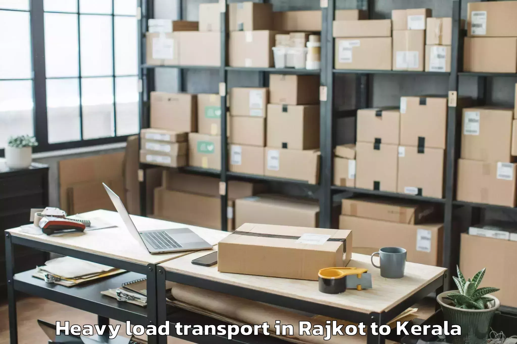 Quality Rajkot to Sobha City Mall Heavy Load Transport